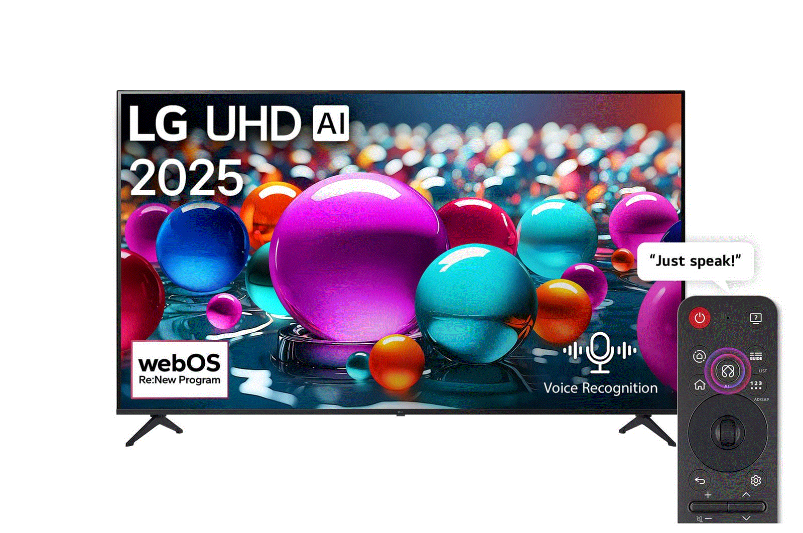 LG 65" UHD AI UA85 4K Smart TV – AI Magic Remote, HDR10, webOS25 (2025)