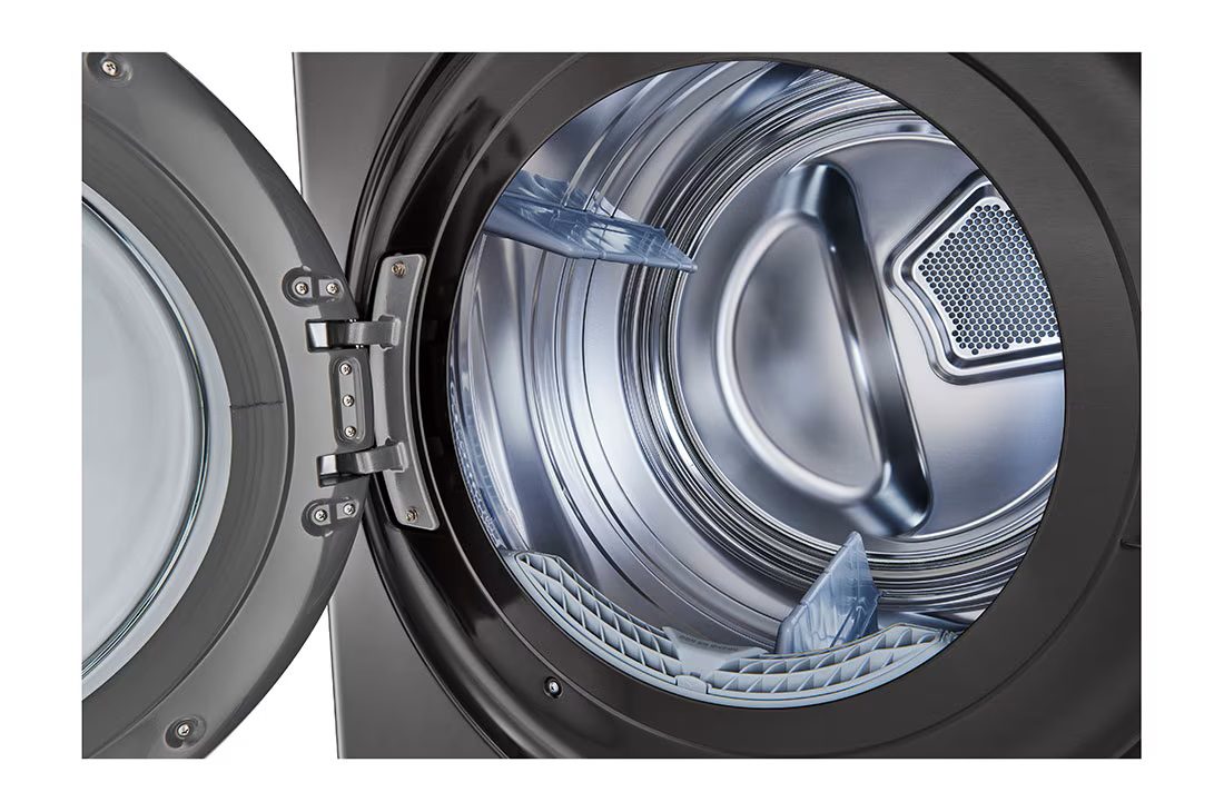 LG WashTower™ 17kg/16kg - AI Direct Drive, TurboWash 360°, Heat Pump Dryer, Black Stainless