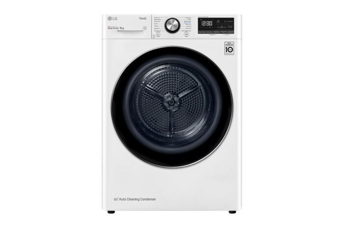LG Heat Pump Dryer 9kg - Dual Inverter, A+++, White