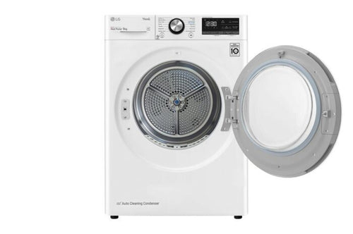 LG Heat Pump Dryer 9kg - Dual Inverter, A+++, White